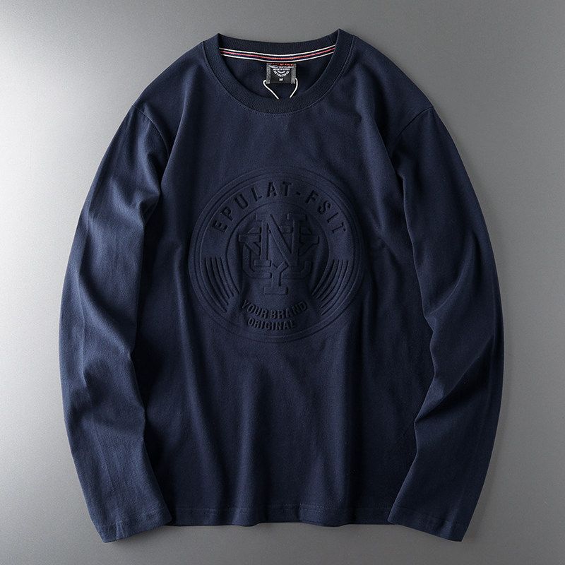 Trendy White Men Export Clothes Long Sleeves T-Shirt