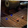 TENDYCOCO 1 Pair of Marimba Mallets with Soft Handles, Wool Mallets