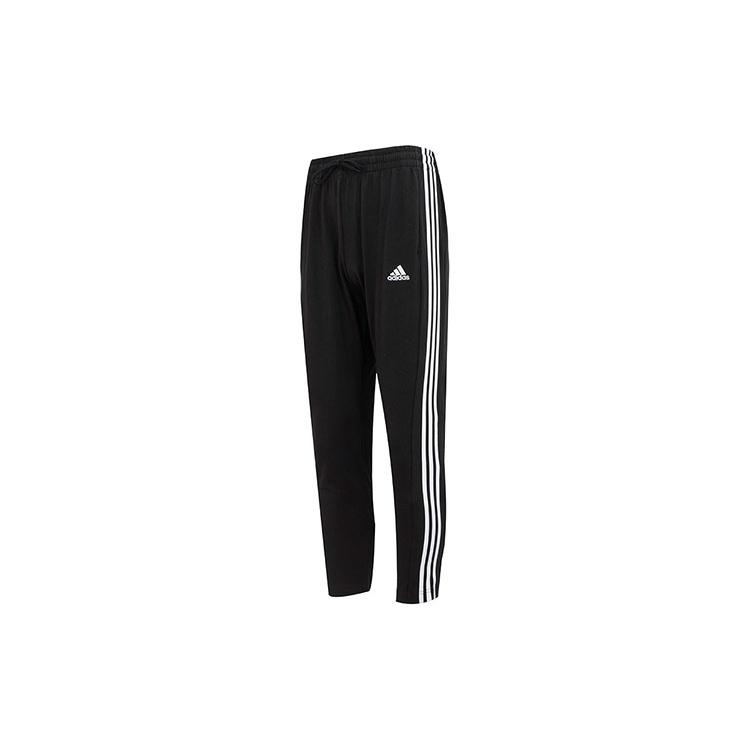 adidas Logo Essentials Tapered Open Hem 3-Stripes Pants Men s IC0044 L