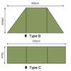 Windscreen Privacy Shield Windbreak Backpacking Patio Foldable