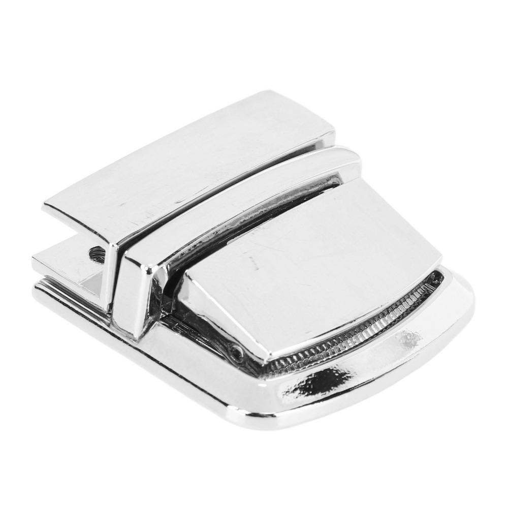 4pcs Silver Purse Lock Catch Press Lock Thumb Buckle Purse Thumb Lock Metal Fasteners Wallet Metal Clasp Leather Handbags
