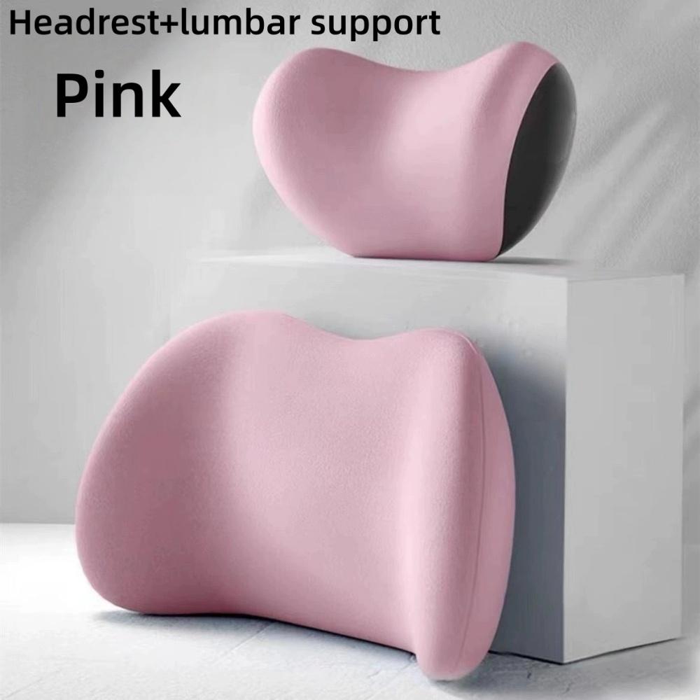 Automotive Accessories Memory Sponge Material Three-Dimensional Support Headrest And Lumbar Pillow Universal Model