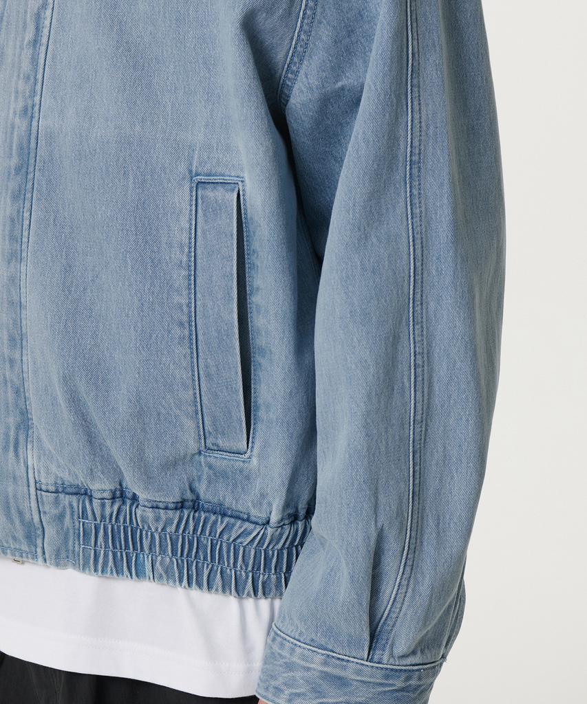 Musinsa Standard Oversized Denim Blouson Jacket [Light Indigo]