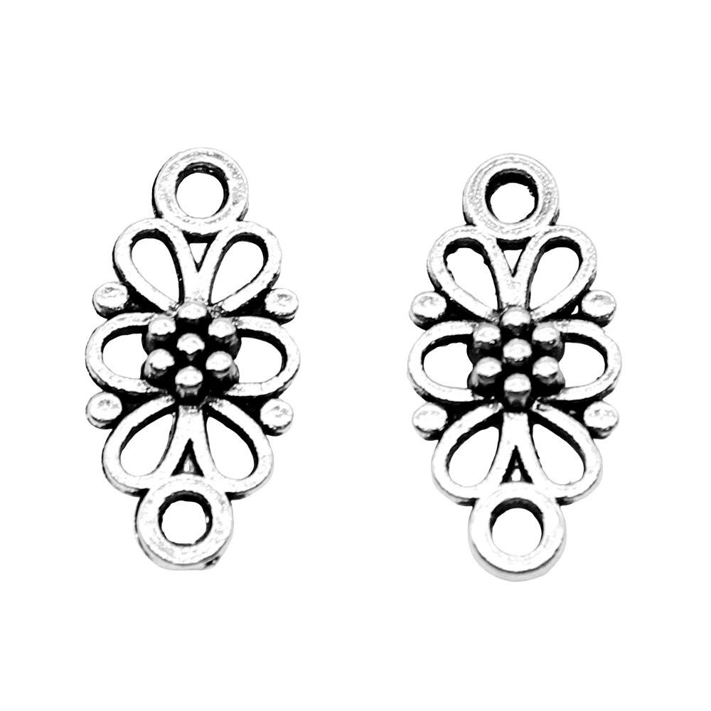 Flower Plaque Connector Components Pendant Diy Jewelry Pendants