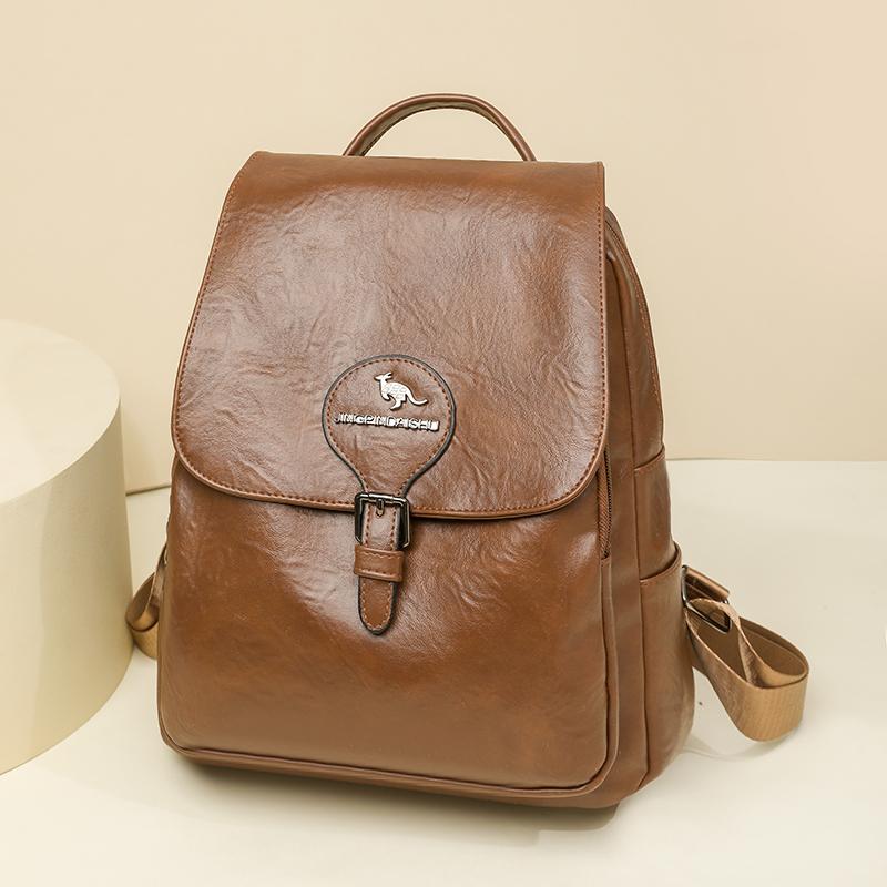 PU Backpack Large Capacity Student Schoolbag Outdoor Travel Backpack