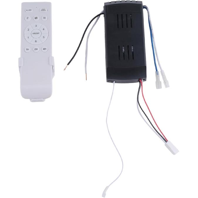 Universal Ceiling Fan Remote Control Kit Replacement, 6-Speed & Timing, Remote Replacement for DC Ceiling Fan Light