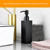 Schwarze Flüssigseifenspender Handpresse Metallpumpe Spender Wand Badezimmerzubehör Küche Edelstahl Lotionflasche