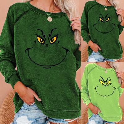 Sweat à capuche à manches longues et col rond pour femme, décontracté, ample, imprimé, épaules tombantes