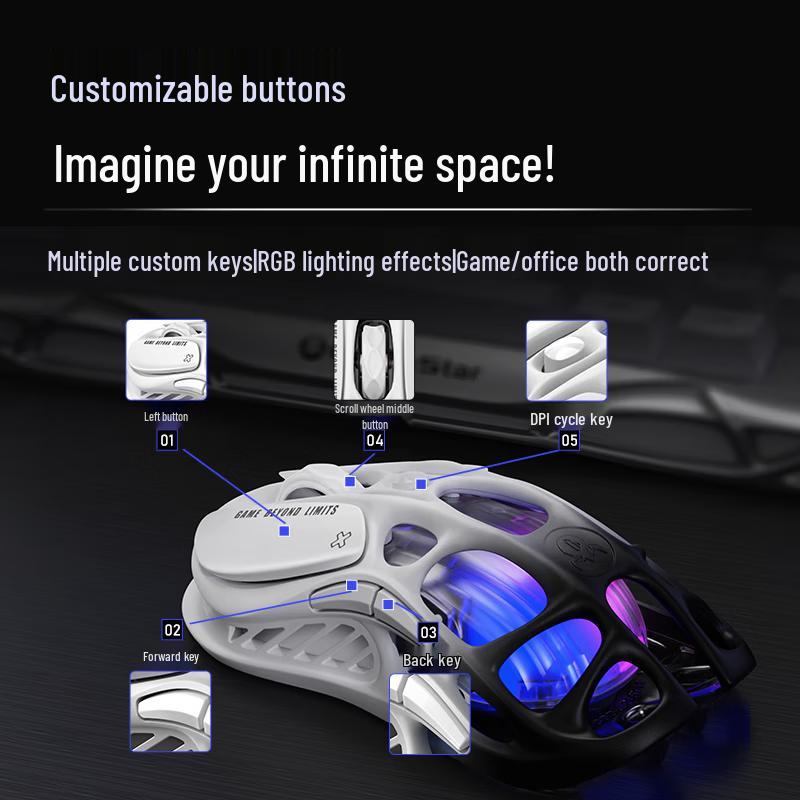 GravaStar Cocoon M1 Tri-Mode Gaming Mouse