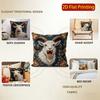 Vintage Floral Goat Print Throw Pillow Covers Pattern Cushion Cover Suitable for Sofa Bedroom Car Pillow Cover