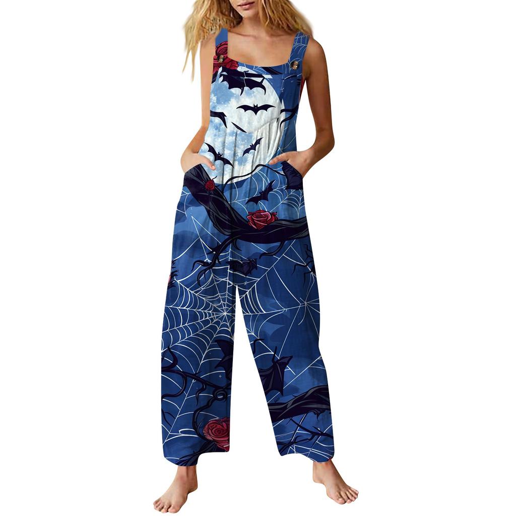 Tuta da donna stampata casual ampia