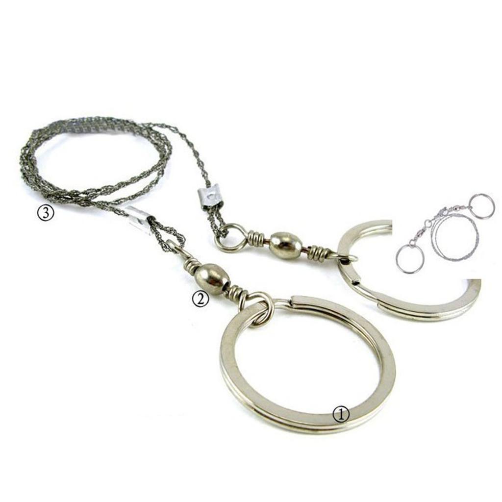 304 Stainless Steel Hand-operated Wire Saw, Outdoor Mountaineering Travel Camping Supplies, Rescue Equipment
