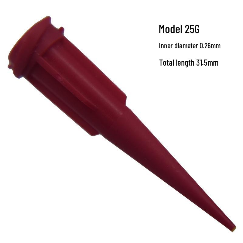 All-Plastic Injection Molded Glue Dispensing Nozzle 100 pcs - TT Inclined Needle Head Consumables