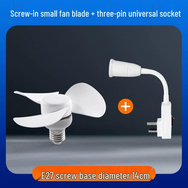 Multi-functional Socket Fan: Small Whirlwind Wall-mounted or Floor-standing Fan for Toilet and Kitchen