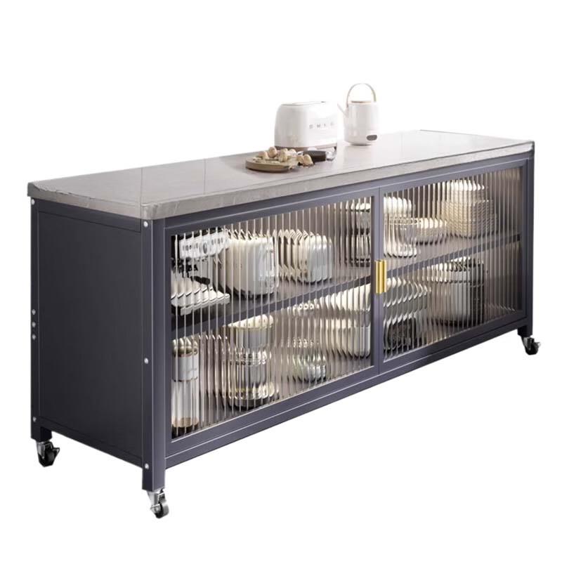 Modern Carbon Steel Kitchen Storage Cabinet