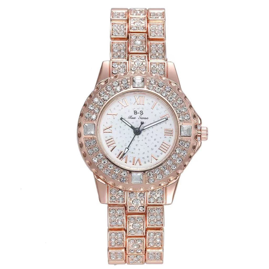 

Elegant Ladies Jewelry Watch With Crystal Dial For Casual Wear розового золота