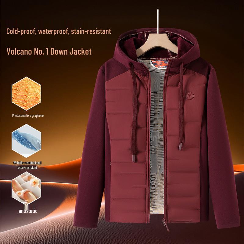

Volcano No. 1 Wool Air-Filled Jacket: Three-Proof, Slim Fit, Unisex Outerwear for Autumn/Winter L