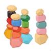 Educational Toys Wooden Balancing Creative Colorful Artware Building Blocks Stacking Game for