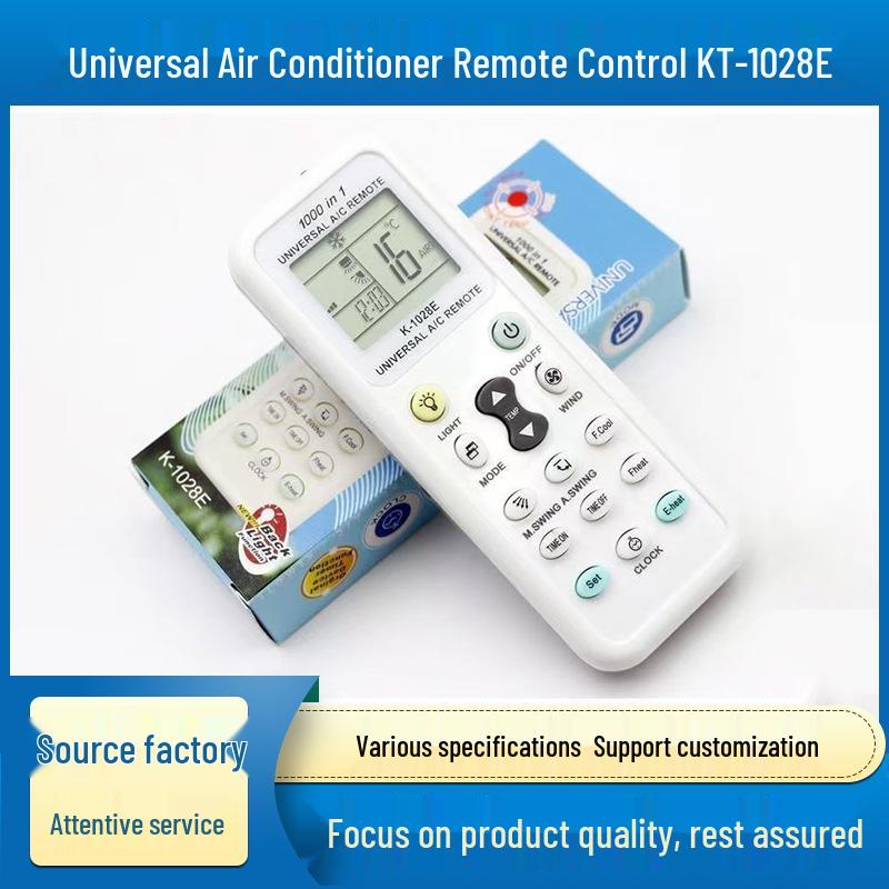 

Universal Air Conditioner Remote Control KT-1028E, English Version Universal