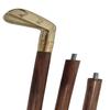Gehstock aus Messing mit Golfkeilgriff