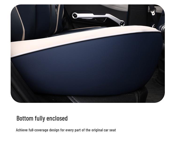 2022 BYD Yuan PLUS Leather Seat Cushion Cover for Five-Seat Car - All-Season, Full Surround