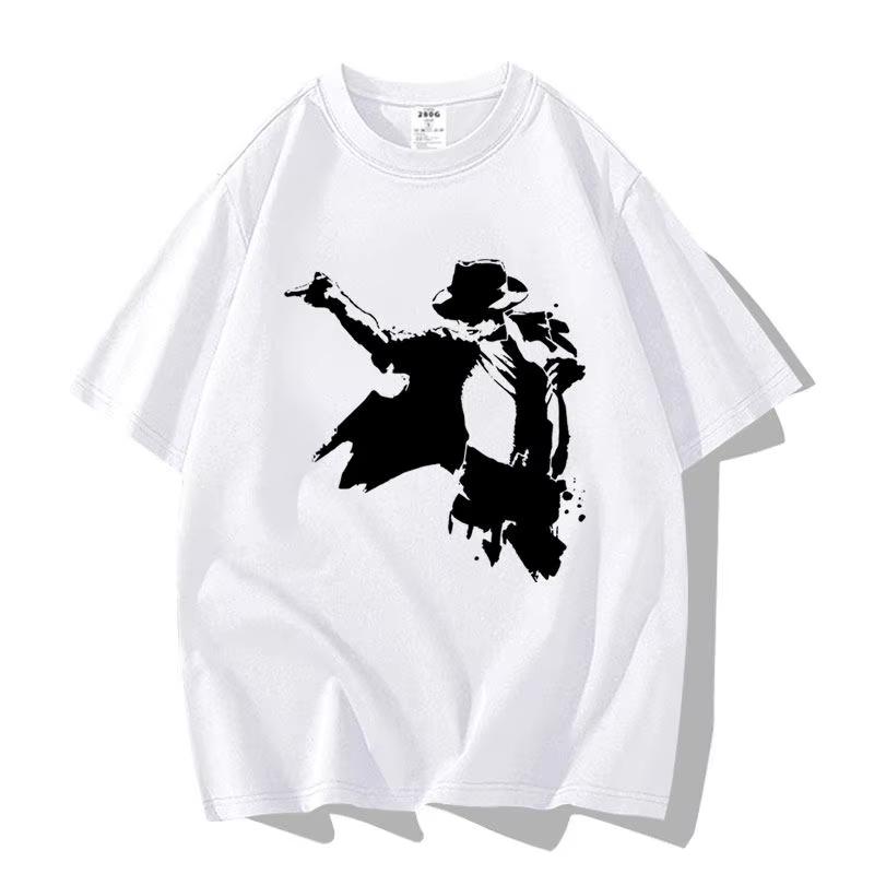 2026 Limitovaná edice Vzor Michael Jackson Pánská a dámská Nová letní trička pro dospělé Rodiče Móda Y2K