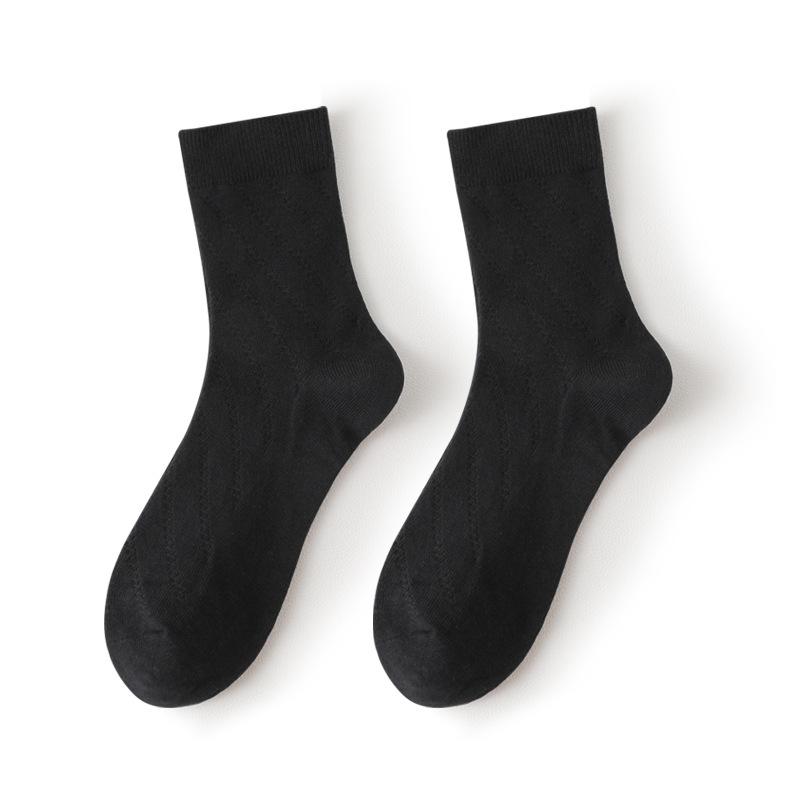 

Мужские дезодорирующие спортивные носки-гольфы из хлопка для весны и осени 1 pair чёрный