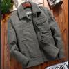 Oberbekleidung Kleidung Fleece Bomberjacke Herren Windbreaker Dick Warm Herren Parkas Herren Winterjacken Pelzkragen Mäntel
