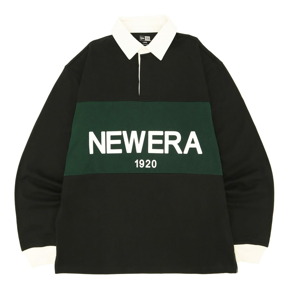 

GOLF Apparel Рубашка для регби 2 тона ONSPOTZ Custom Made Green L GF LS Рубашка для регби OS Панель BLKGRN [New Era] Черный/Темный