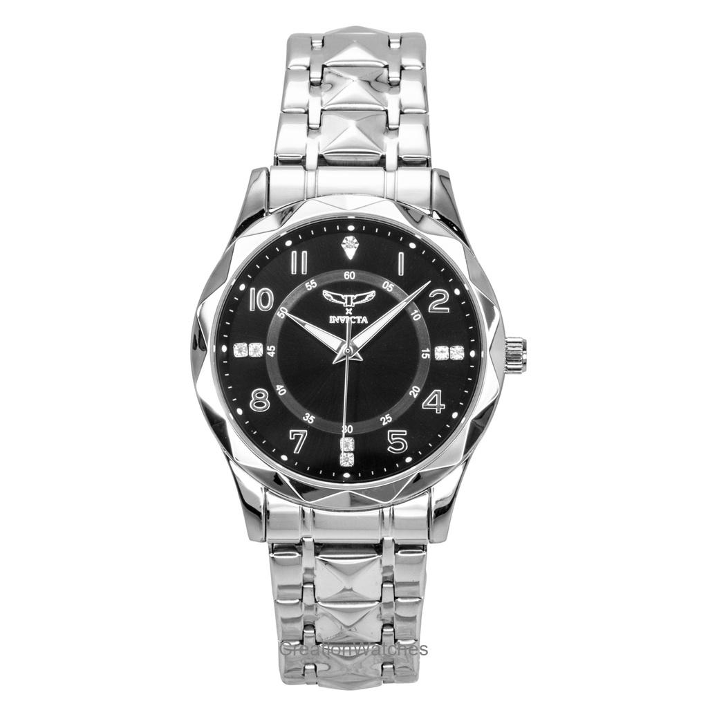 Мужские часы Invicta Specialty из нержавеющей стали с черным циферблатом, кварцевые, 69027 чёрный