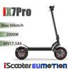 iScooter Ηλεκτρικό Πατίνι Διπλής Κίνησης 2×1000W 48V17.5Ah, Ηλεκτρικό Πατίνι Υψηλής Απόδοσης 60km/h 10" Ελαστικά Παντός Εδάφους, Έλεγχος μέσω Εφαρμογής Παγκόσμιο Αστικό Ηλεκτρικό Πατίνι