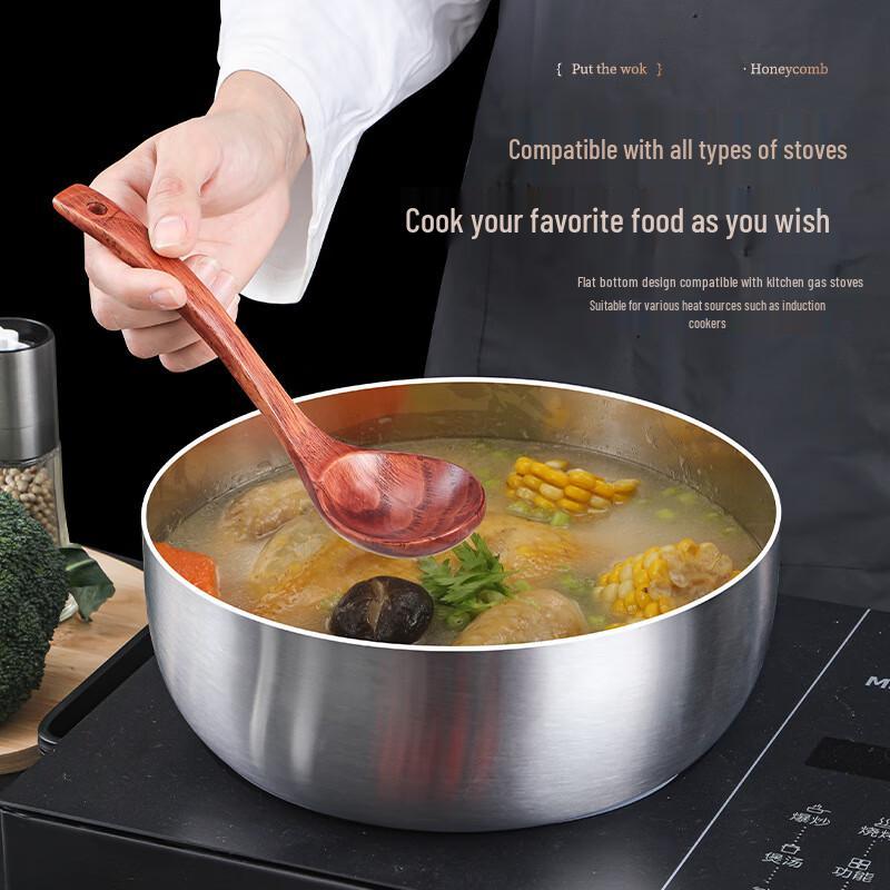 ZISIZ Stainless Steel Deep Mixing Bowl with Lid