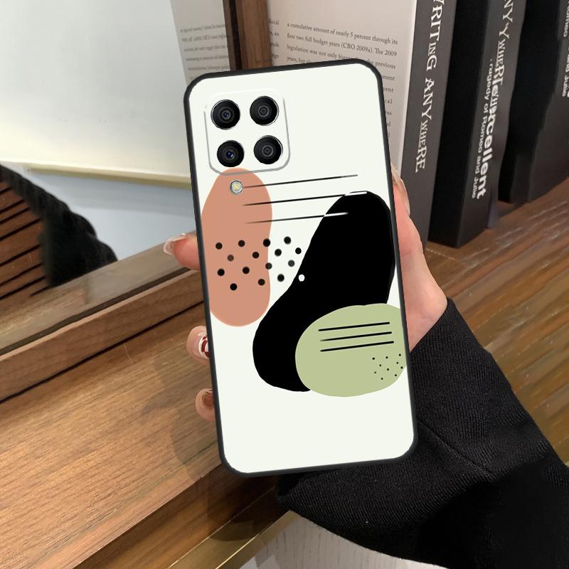Polka Dots Lines Abstract Art Case For Samsung Galaxy M31 M21 M11 M20 M23 M54 M14 M34 M13 M52 M32 M12 M16 M36 M56 M15 M55
