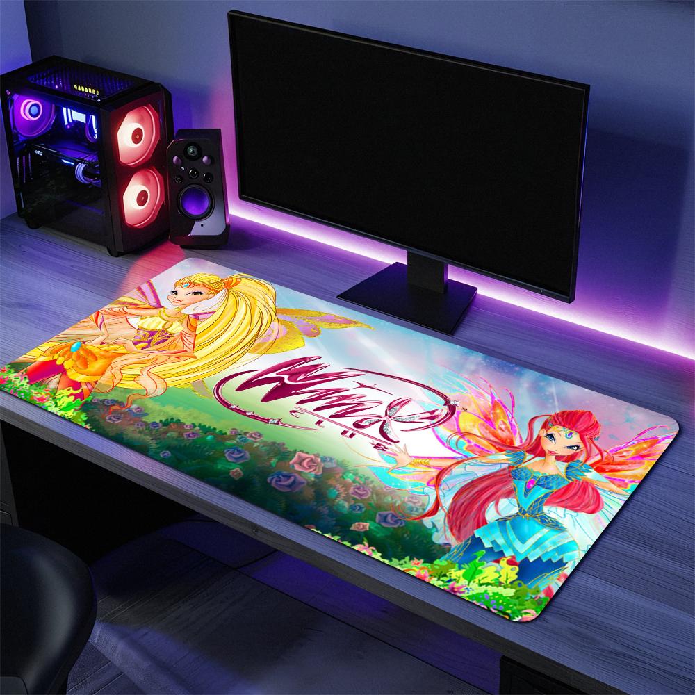 Mousepads Club Non-slip Lockedge Office cartoon Student W-W-Winx Gaming Thickened Large Beauty Writing Pad Cushion Mouse Pad