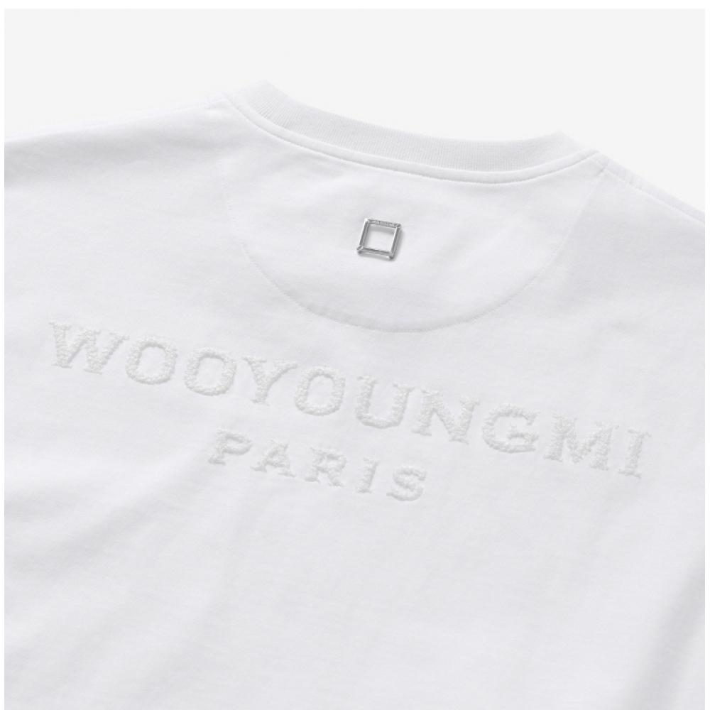 Woo Yeong Mi M241tS09 715w luMinouS Back Logo Women S Short Sleeve Tee