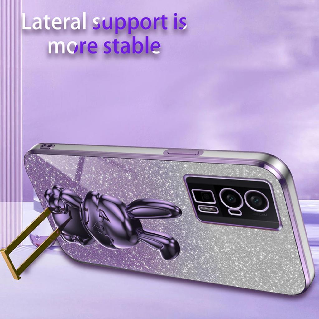 For Xiaomi Redmi K60 5G/K60 Pro 5G Kickstand Case Cute Rabbit Shockproof Slim Phone Cover