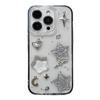 Glitter Pentagram Moon Phone Case for IPhone17Promax Pearl Love for IPhone16