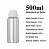 50ml 100ml 250ml Aluminum Bottle with Anti-theft Lid Essential Oil Bottle Cosmetics Container Refillable Travel Sub Bottles