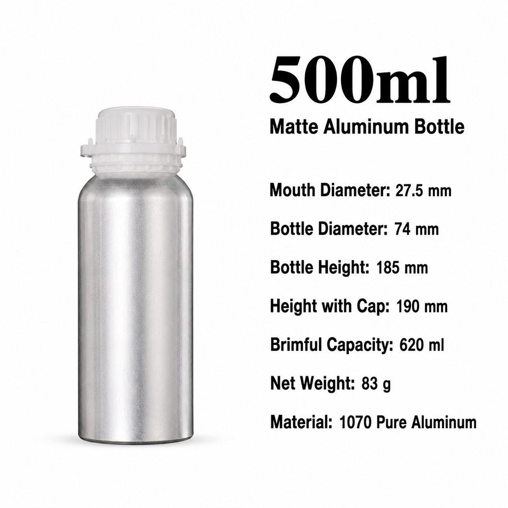 50ml 100ml 250ml Aluminum Bottle with Anti-theft Lid Essential Oil Bottle Cosmetics Container Refillable Travel Sub Bottles