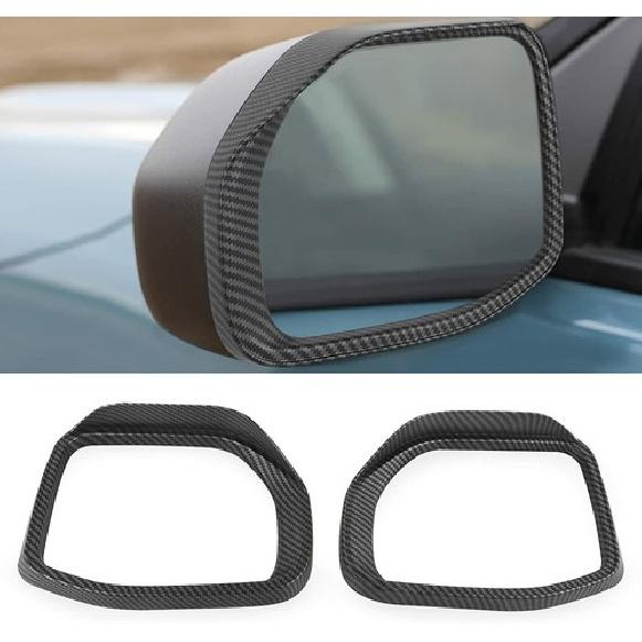 

Carbon Fiber Rearview Side Mirror Eyebrow Cover Trim For 21-25 Ford Bronco Sport