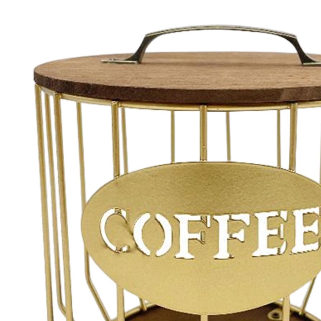 Coffee Pod Storage Basket Organizer Coffee Creamer Coffee Capsule Holder Coffee Pod Organizer Coffee Pod Holder for Kitchen