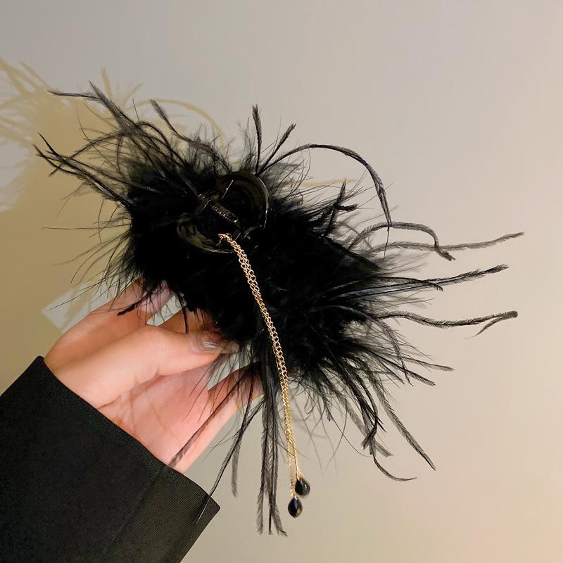Big Large Satin Bow Ribbon Hair Clip Fashion Elegant Temperament Women Girls Ponytail Clip Ribbon Hair Clips Wedding Hair Accessories Gifts