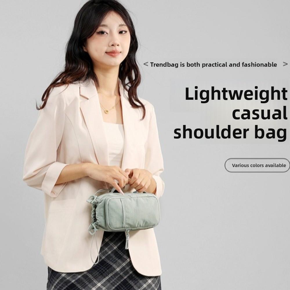 Large Capacity Crossbody Phone Pouch Nylon Women's Fitness Bag Water Bottle Storage Bag  Unisex