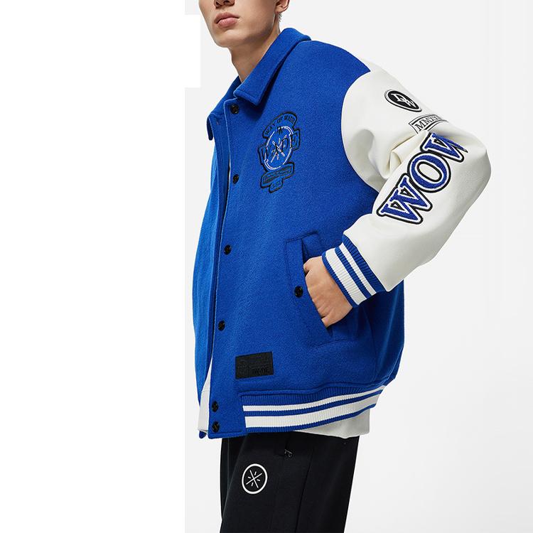 Li Ning Jackets Men's Dream Blue Ivory Lapel Moderate Other AJMU003-2