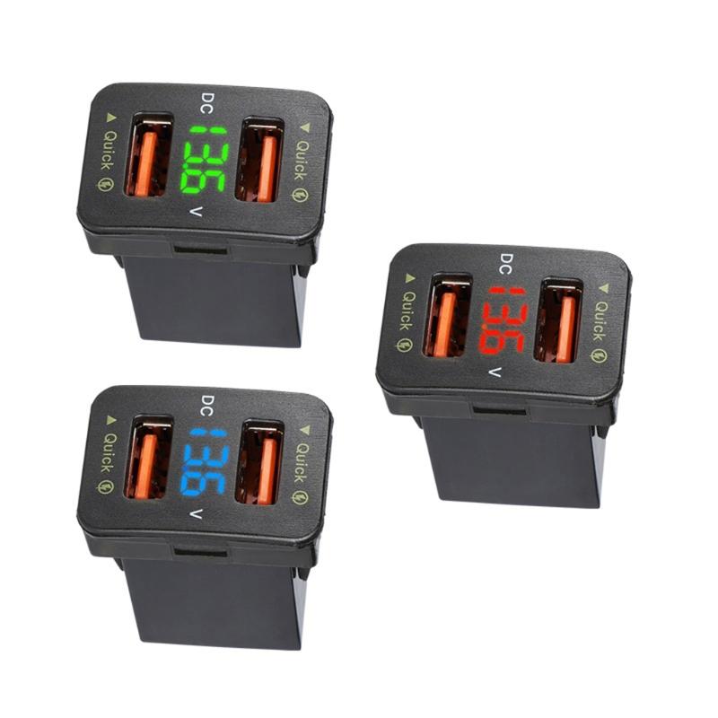 Für-Toyota Zerstörungsfreies Modifiziertes Auto QC3.0 Schnellladung mit LED-Anzeige