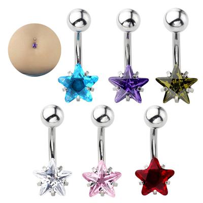 Nischen Stern Bauchnabelpiercing Bauchnabelringe Bauchnabelpiercing Bauchnabelring Schmuck