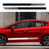 Car Sticker Door Side Skirt Stripes Decal for Ford Fiesta  MK8  MK7 MK6 Mk5  ST Sport Styling Vinyl Decor Tuning Auto Accessor