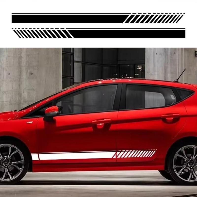 Car Sticker Door Side Skirt Stripes Decal for Ford Fiesta  MK8  MK7 MK6 Mk5  ST Sport Styling Vinyl Decor Tuning Auto Accessor