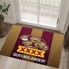 Queensland Maroons Design Crystal Velvet Carpet Cozy Non?Slip Printed Rug For Bedroom Living Room Entrance