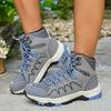 Chaussures de Randonnée Homme Extérieur Lacets Montantes Antidérapantes Décontractées Chaussures de Sport Femme Plates Respirantes Amortissantes Chaussures Homme Femme